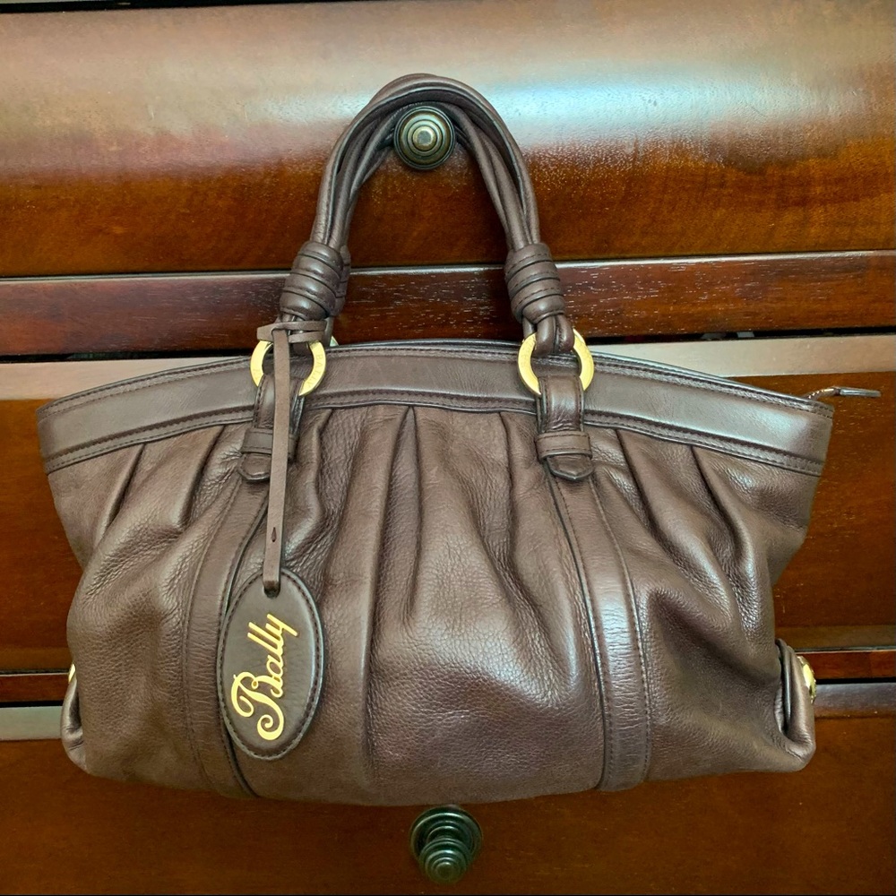 Bally Brown Leather Satchel Bag
